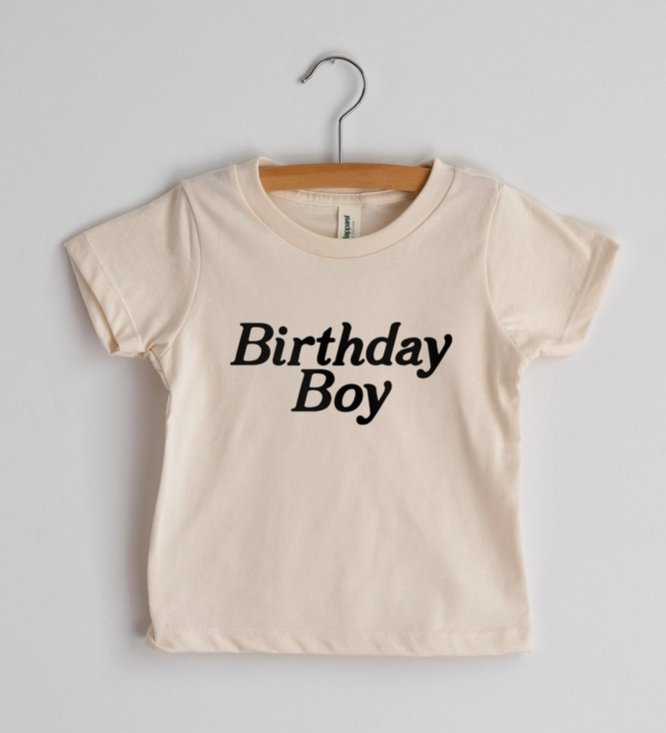 Birthday Boy Tee | Cream