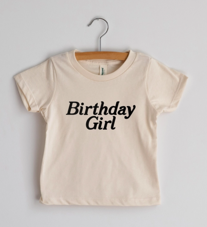 Birthday Girl Tee | Cream