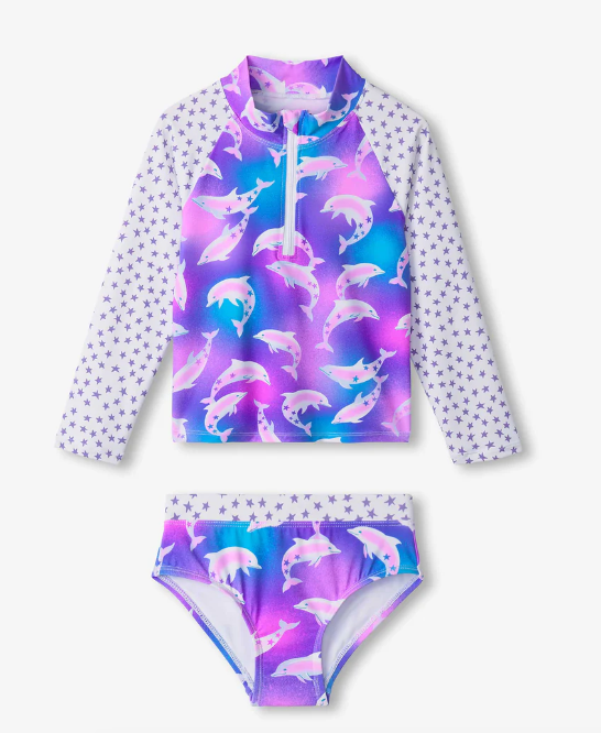 Airbrush Dolphins Rashguard Set