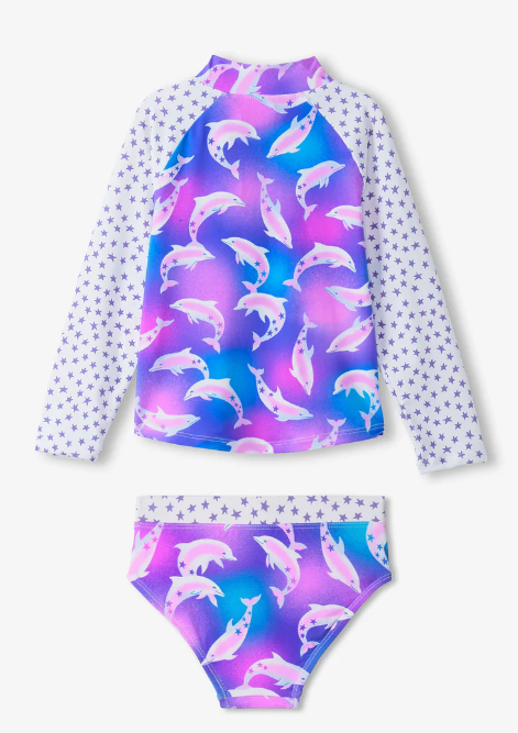 Airbrush Dolphins Rashguard Set