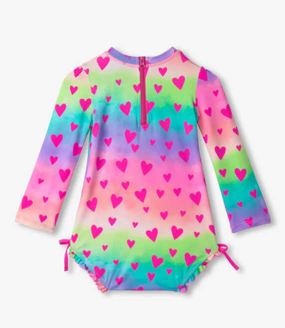 Kaleidoscope Hearts Baby Rashguard Swimsuit