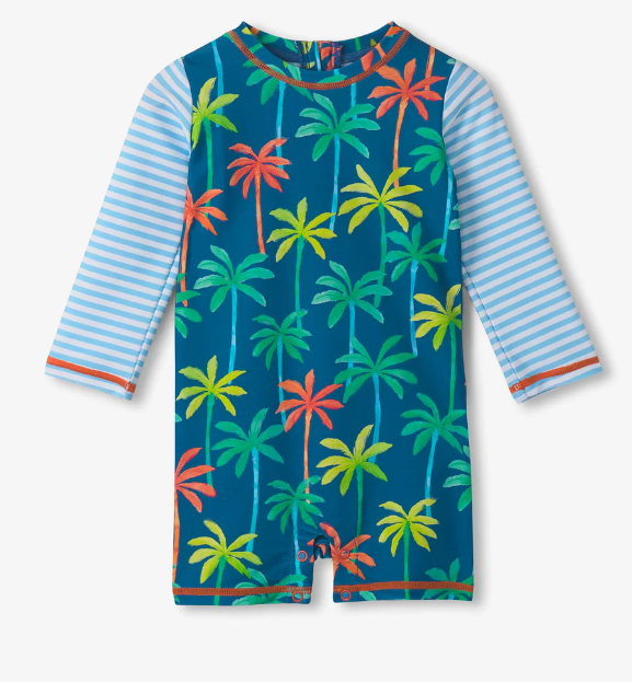 Painted Palms Baby Boy One Piece Rashguard