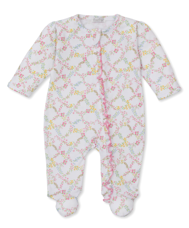 Garden Trellis Footie w/Zipper