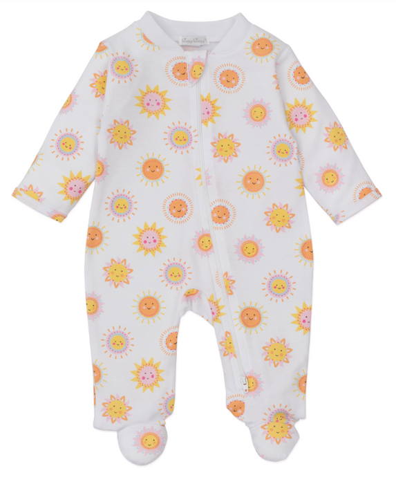 PJs Sunshine Abounds Footie w/Zipper