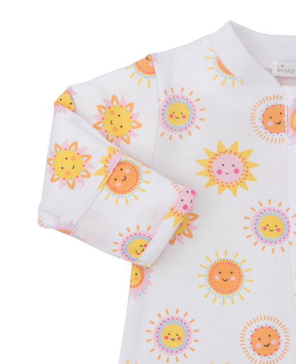 PJs Sunshine Abounds Footie w/Zipper
