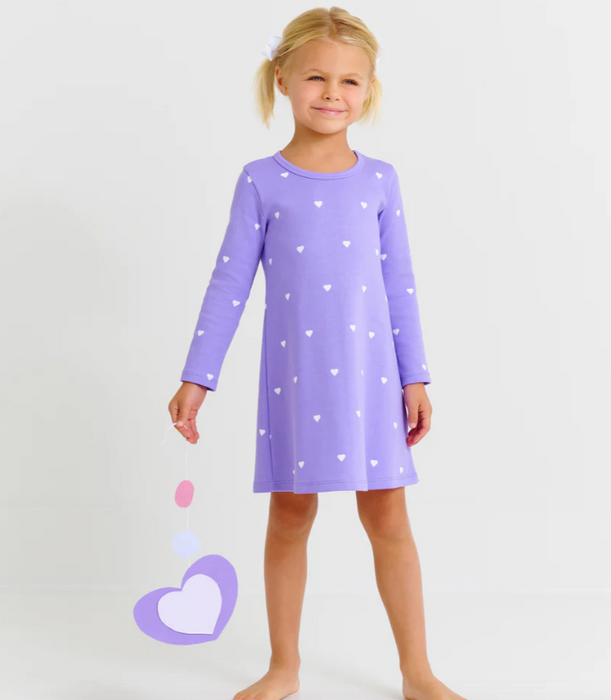 Long Sleeve Polly Play | Heart Eyes Palisades Purple