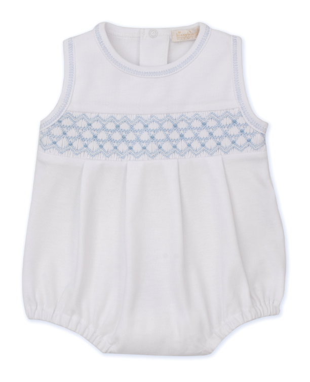 CLB Sum 25 Bubble w/Hand Smock | White w/Blue