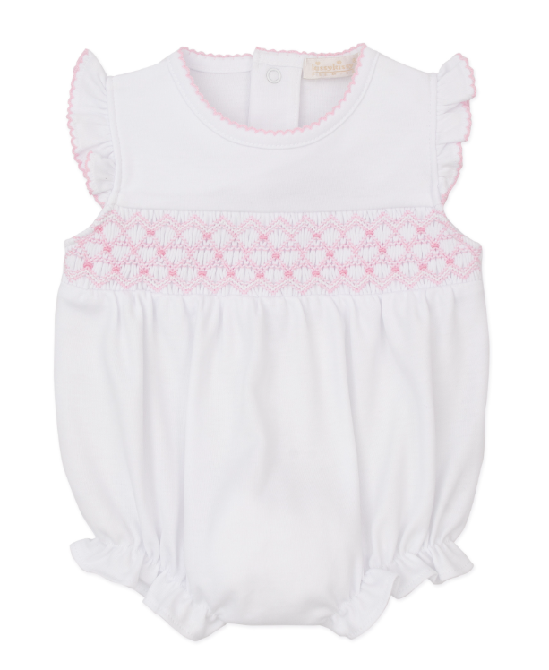 CLB Sum 25 Bubble w/Hand Smock | White w/Pink