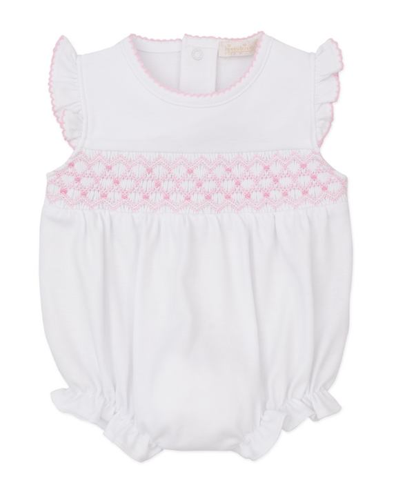 CLB Sum 25 Bubble w/Hand Smock | White w/Pink