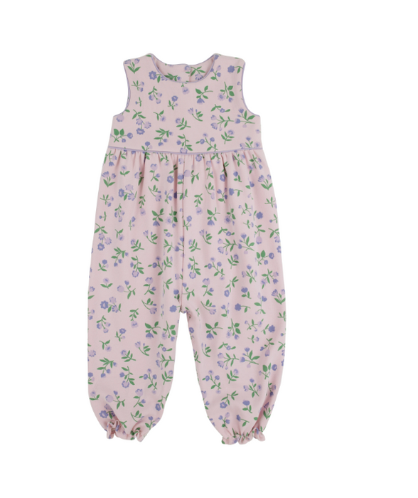 Sleeveless Rebecca Romper Pima | Tuxedo Park Tulips