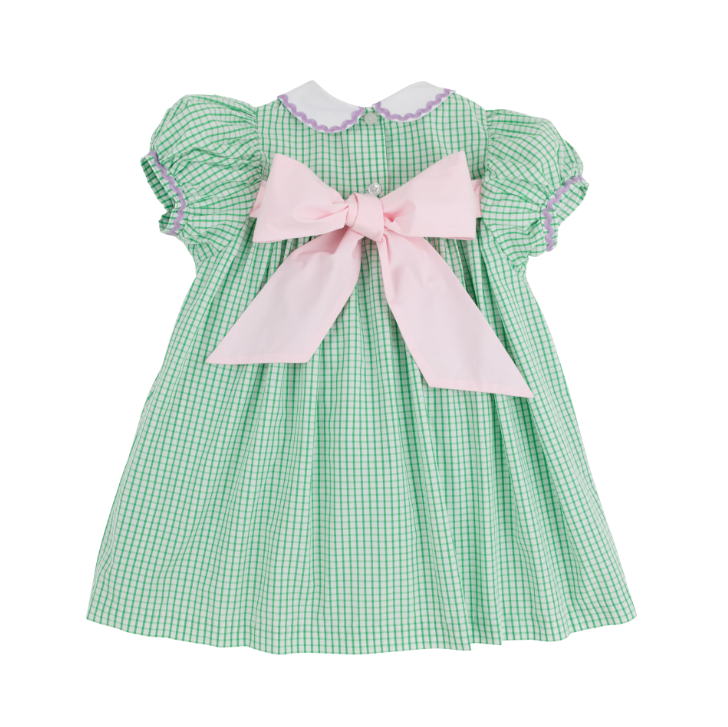Mary Dal Dress | Kiawah Kelly Green Windowpane