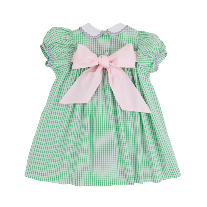 Mary Dal Dress | Kiawah Kelly Green Windowpane
