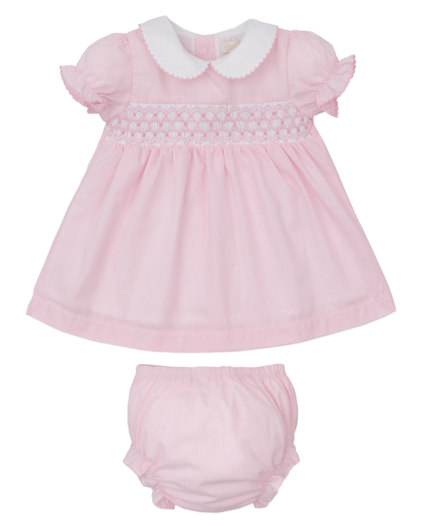 CLB Sum 25 Woven Dress w/Hand Smock | Pink