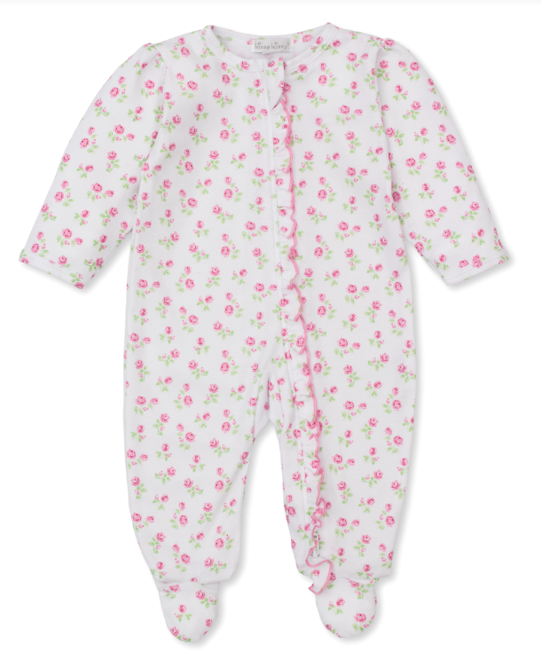 Rosy Roses Footie w/Zipper