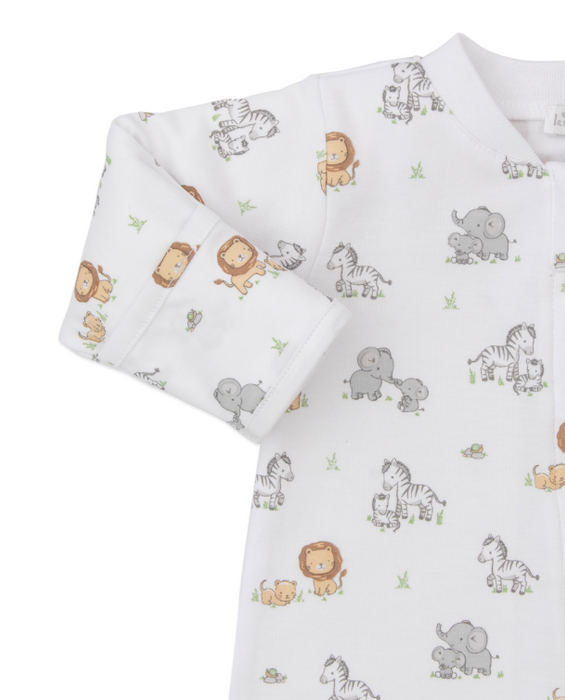 Baby Jungle Playdate Footie w/Zipper