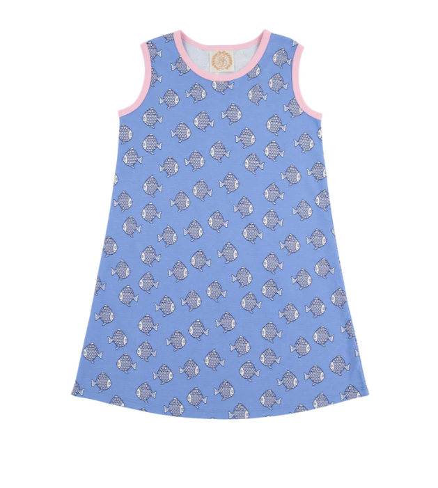 Sleeveless Polly Play Dress | Little Fishes w/Pier Party Pink