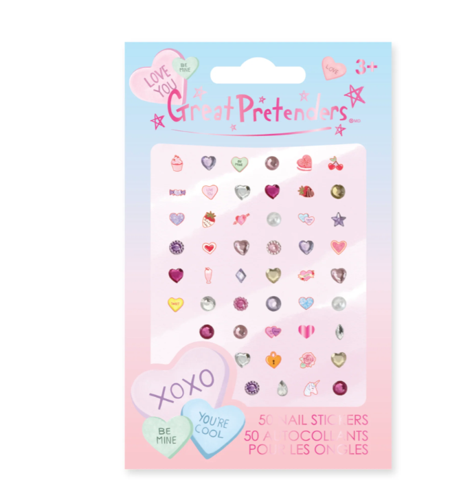 Candy Heart Nail Stickers