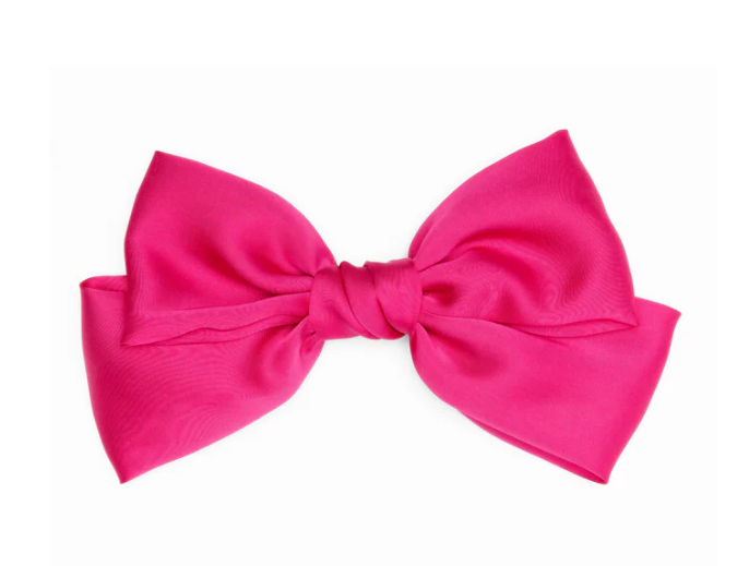 Pink Cheer BowHair Clip