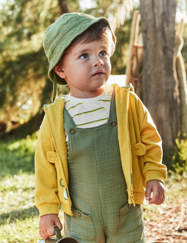 Olive Green Overall Set w/Hat | 1649
