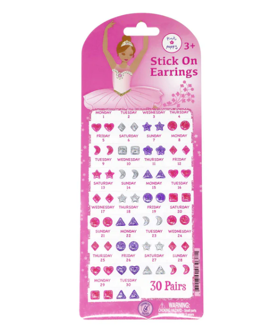Ballerina Stick On Earrings