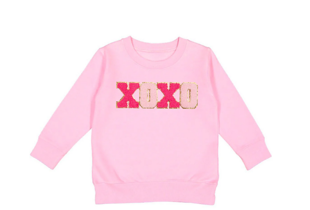XOXO Patch Sweatshirt | Pink
