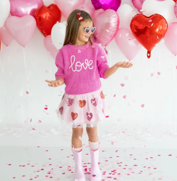 Love Knit Sweater | Pink