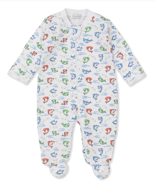 Shark Grins Footie w/Zipper