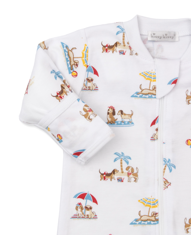 PJ's Puppy Beach Footie w/Zipper