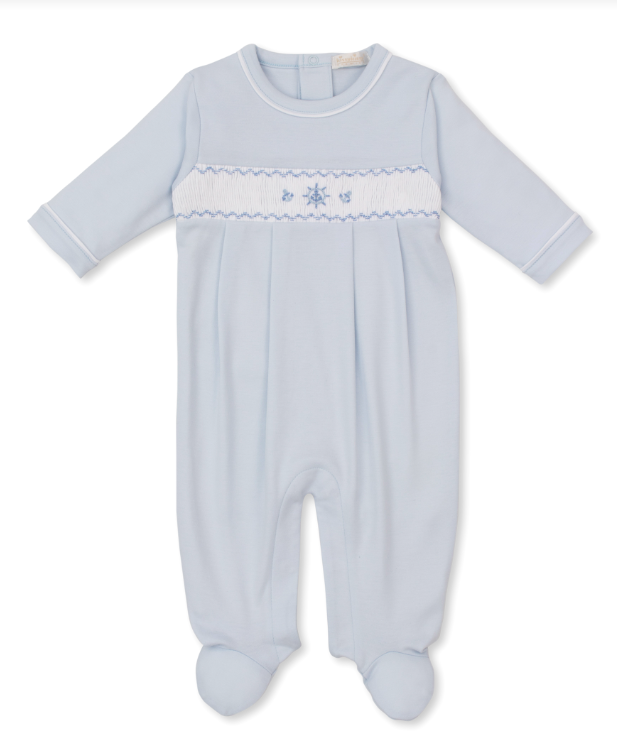 CLB Sum Medley 25 Footie w/Hand Smock | Blue