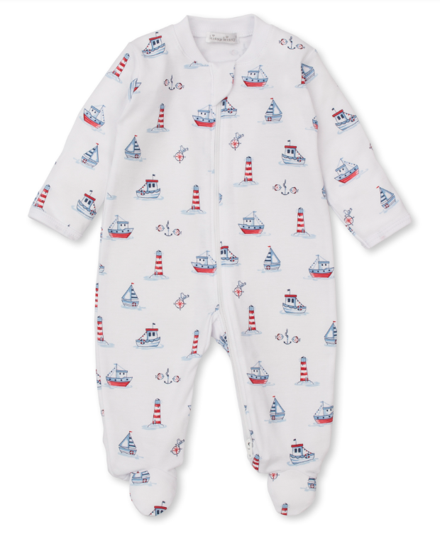 Seas the Day Footie w/Zipper