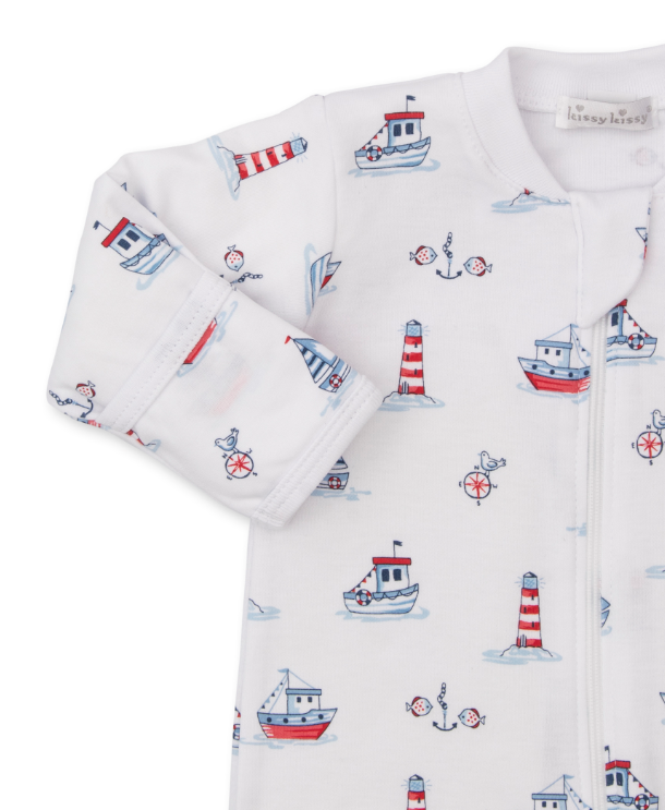 Seas the Day Footie w/Zipper