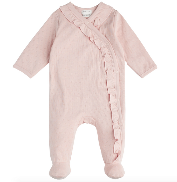 Blush Ruffle Footed Sleeper