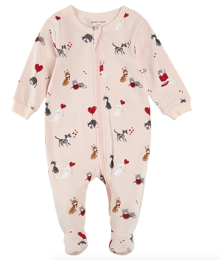 Blush Kitten Footed Sleeper