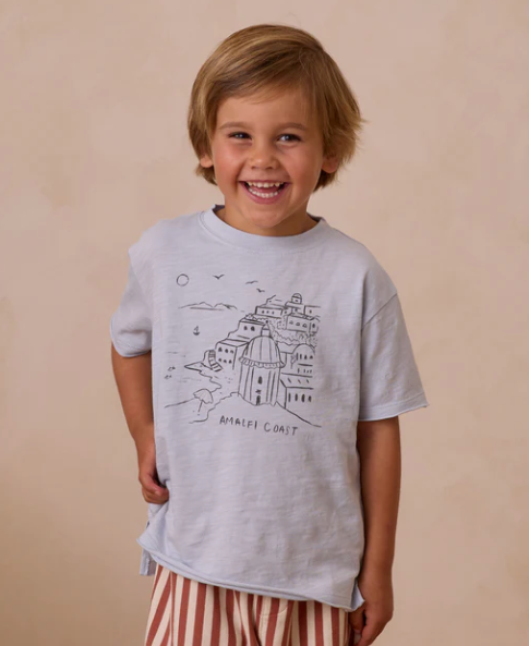 Raw Edge Tee | Amalfi Coast