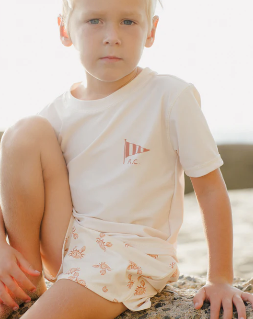 Sail Club Short Sleeve Rashguard | Natural