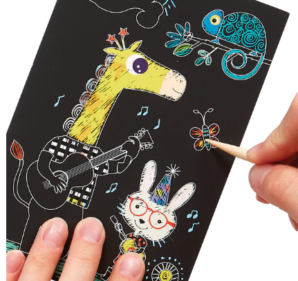 Mini Scratch and Scribble Art Kit | Safari Party