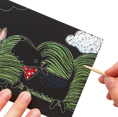 Mini Scratch and Scribble Art Kit | Playful Pups