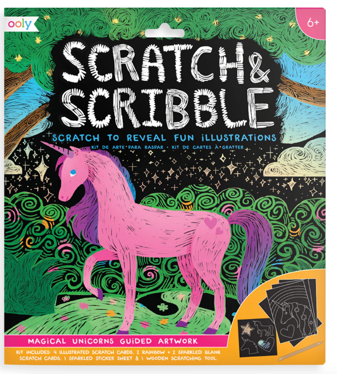 Scratch and Scribble Kit | Magical Unicorns