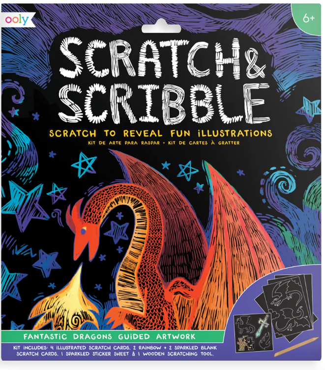 Scratch and Scribble Kit | Fantastic Dragons