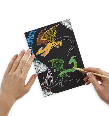 Scratch and Scribble Kit | Fantastic Dragons