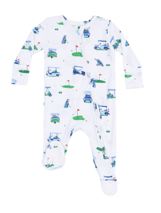 Two Way Zipper Footie | Blue Best Friend Dogs