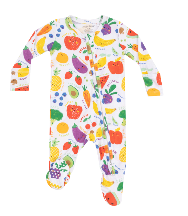Two Way Zipper Footie | Eat The Rainbow