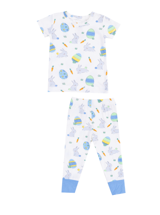 Loungewear Set | Blue Easter Bunnies
