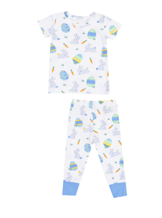 Loungewear Set | Blue Easter Bunnies