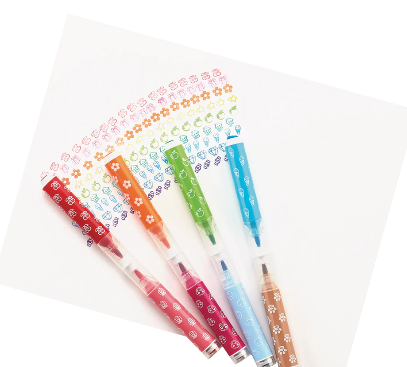 Stampables Double-Ended Stamp & Brush Markers (Set of 18)