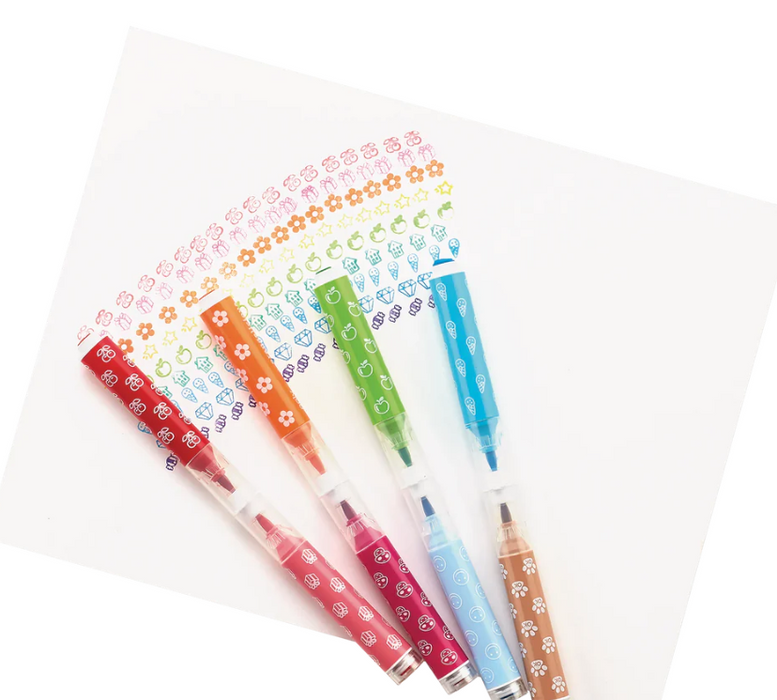 Stampables Double-Ended Stamp & Brush Markers (Set of 18)