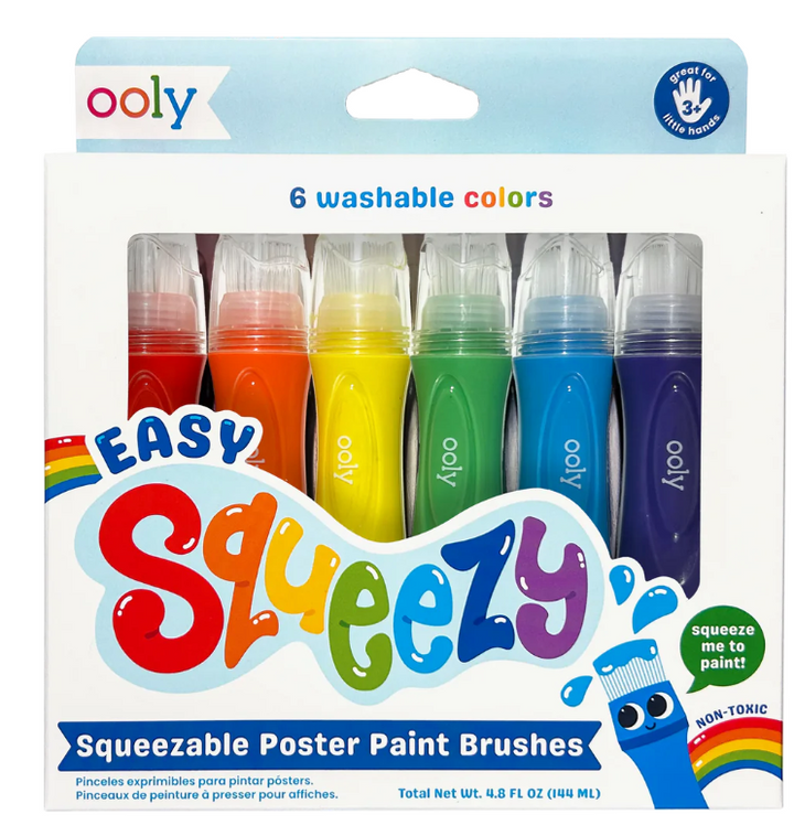 Easy Squeezy Squeezable Poster Paint Brushes