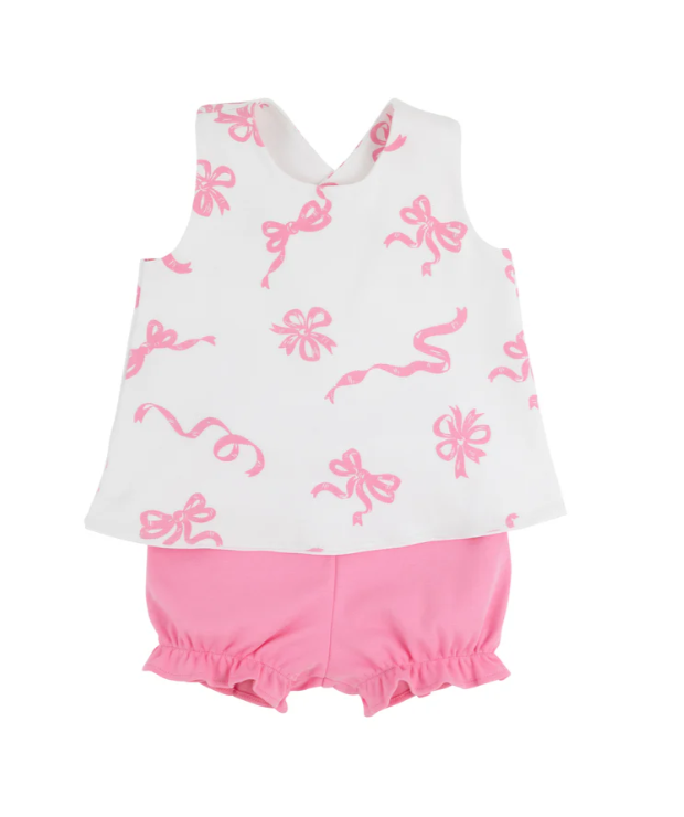 Bettye Bloomer Set | Never Too Many Bows Hamptons Hot Pink