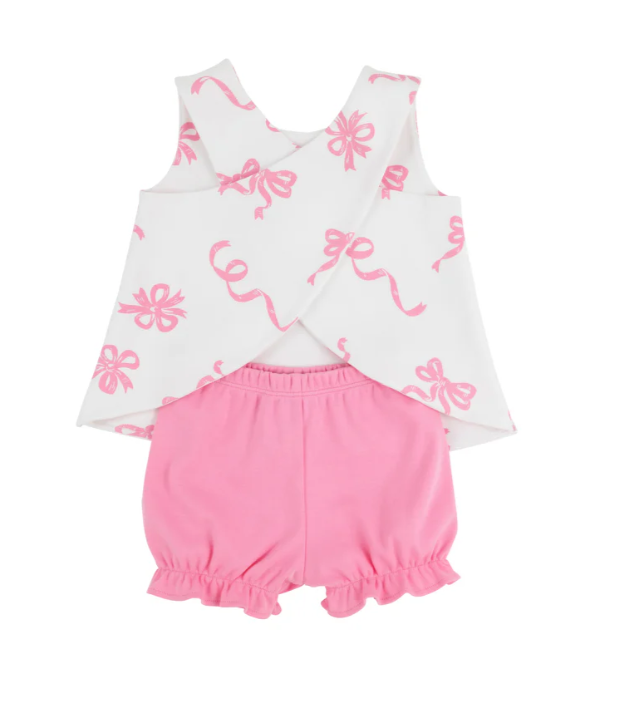 Bettye Bloomer Set | Never Too Many Bows Hamptons Hot Pink
