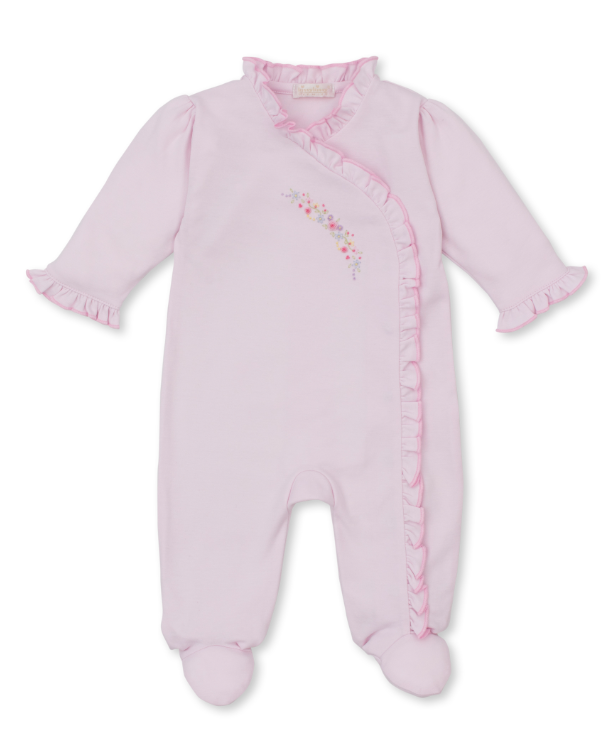 Premier Flowers & Vines Footie w/Hand Embroidery